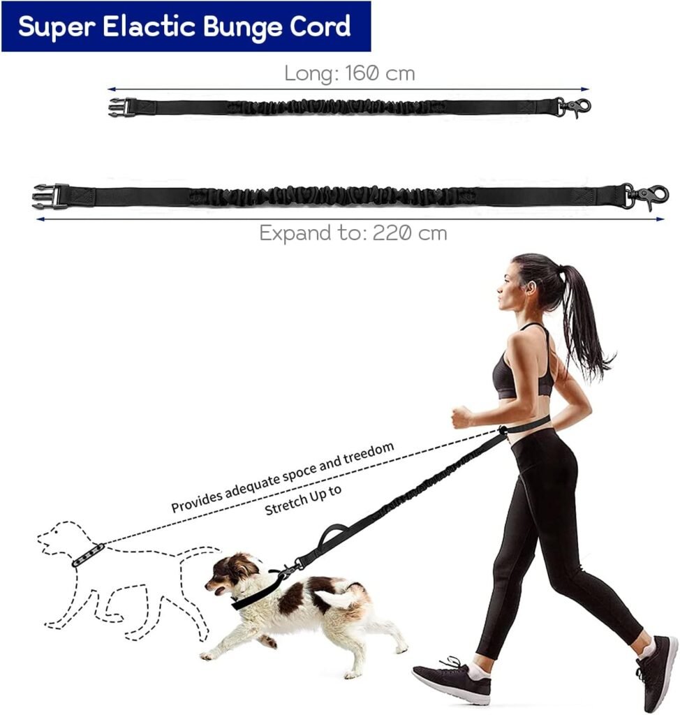 Edipets Premium Joggingleine für Hunde – Freihändig, Reflektierend, Anti-Stress Gurtband, 160–220 cm (Schwarz) 5 61Eqg9KHusL. AC SL1500 2 Hundeweltte Die besten Hundeprodukte & Haustierangebote
