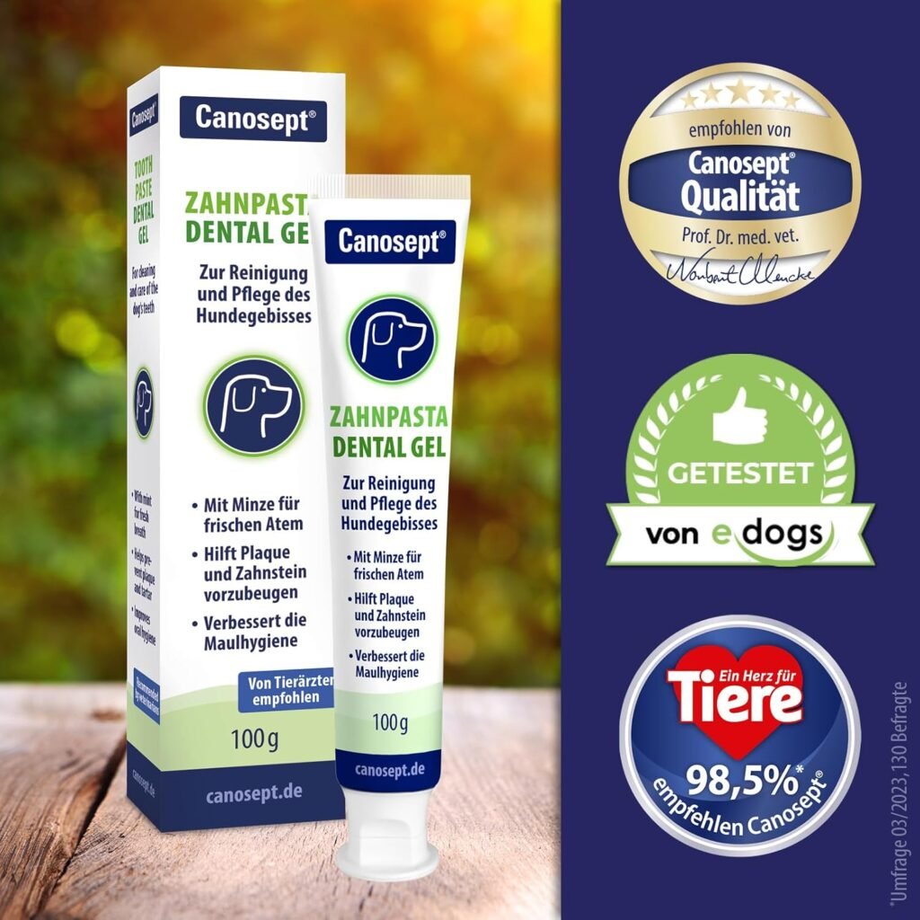Canosept Hundezahnpasta Dental Gel 100g – Effektive Zahnpflege gegen Plaque & Zahnstein, Hunde Zahnpasta bei Mundgeruch, schonende Zahncreme für Hunde 1 71Jntm8CAL. AC SL1500 1 Hundeweltte Die besten Hundeprodukte & Haustierangebote