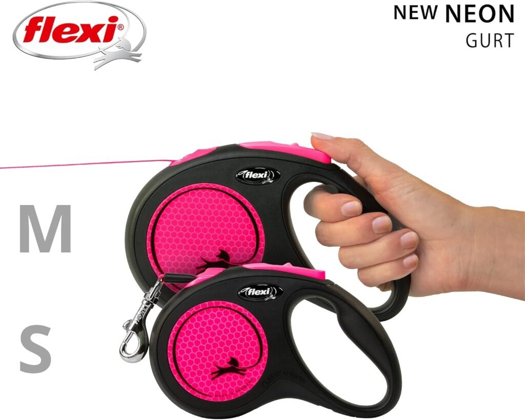 flexi® Premium Neon S Roll-Leine – 5 m reflektierender Gurt für Hunde bis 15 kg, Schwarz/Neonpink 1 71YSZegWiL. AC SL1500 3 Hundeweltte Die besten Hundeprodukte & Haustierangebote