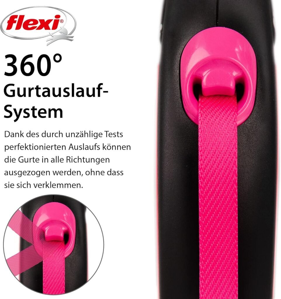 flexi® Premium Neon S Roll-Leine – 5 m reflektierender Gurt für Hunde bis 15 kg, Schwarz/Neonpink 3 81zqkDaNTFL. AC SL1500 3 Hundeweltte Die besten Hundeprodukte & Haustierangebote