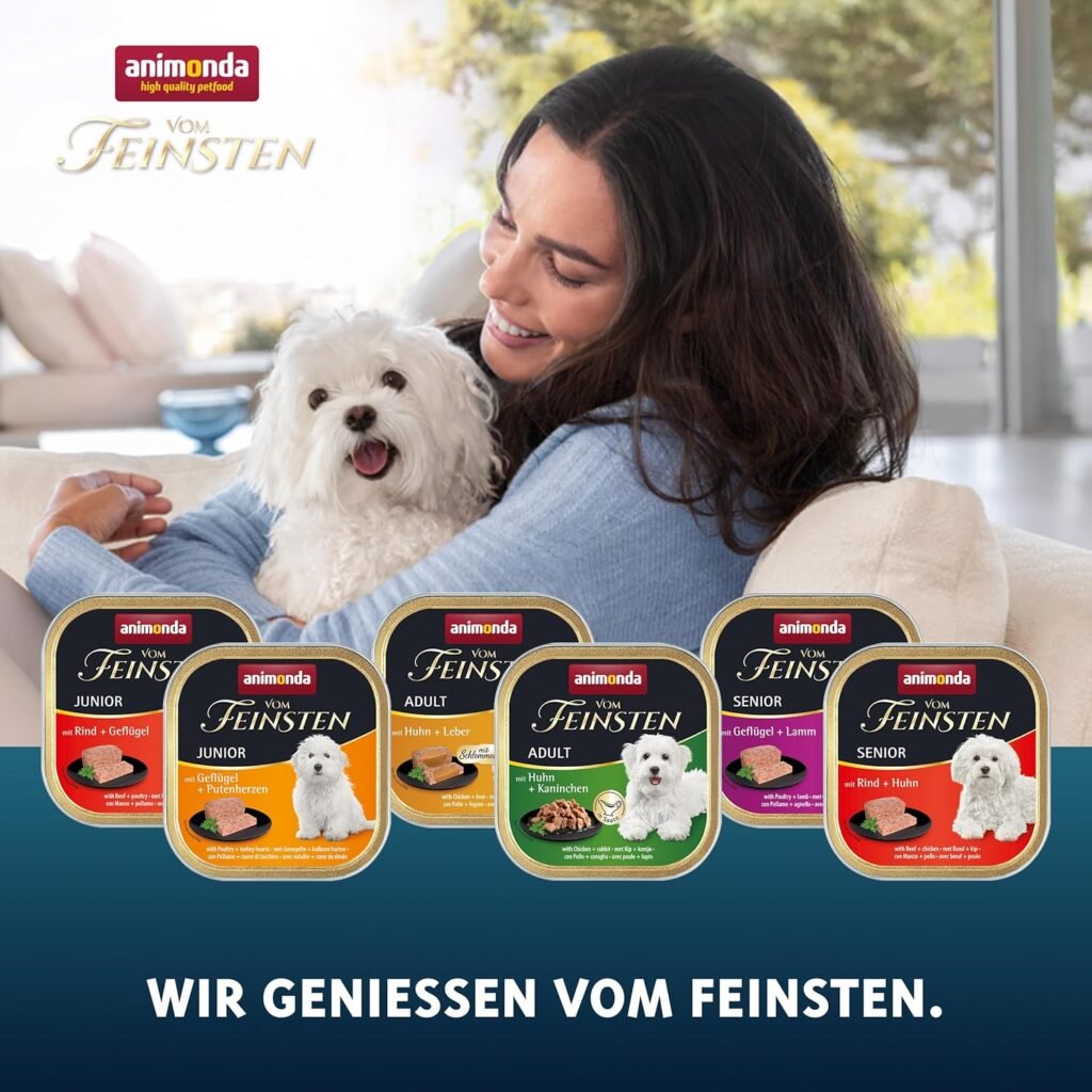 Animonda Vom Feinsten Adult Feinschmecker Vielfalt (22 x 150 g) – Hochwertiges Hundenassfutter, getreidefreie fein-stückige Pasteten für ausgewachsene Hunde 1 91DvOIDbJUL. AC SL1500 2 Hundeweltte Die besten Hundeprodukte & Haustierangebote