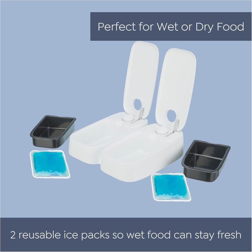 TRIXIE programmierbarer Futterspender Smartfeeder TX2 für Hunde & Katzen, 2×0,3 l 2 6176p3Q40L. AC SL1500 1 Hundeweltte Die besten Hundeprodukte & Haustierangebote