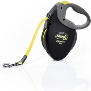 flexi Premium Giant M Geschirr 8 m für Hunde bis 25 kg – Robustes und sicheres Hundegeschirr