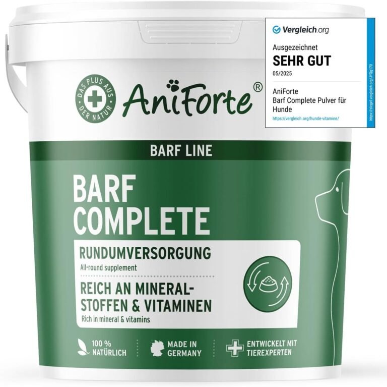 AniForte Premium Barf Complete Pulver für Hunde 1 kg – Natürliche Rundumversorgung, Reich an Mineralstoffen & Vitaminen, Ausgewogener Barf Zusatz