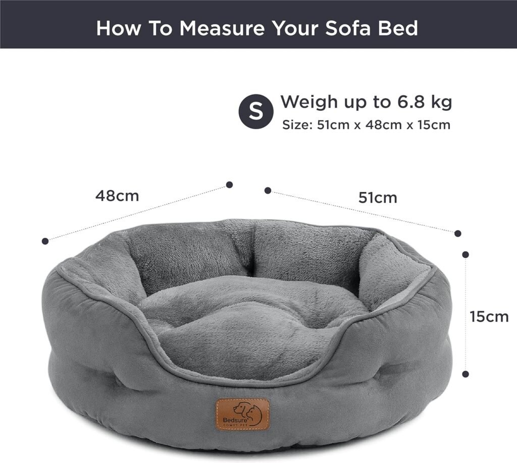 Bedsure Premium Waschbares Katzenbett – 51 x 48 x 15 cm, kuscheliges Doppel-Innenkissen, ideal für Katzen und kleine Hunde, Grau 1 817lSLPwZiL. AC SL1500 1 Hundeweltte Die besten Hundeprodukte & Haustierangebote