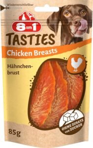 8in1 Tasties Chicken Breasts Hunde-Snack – Premium, getreidefreie Hähnchen-Leckerlis