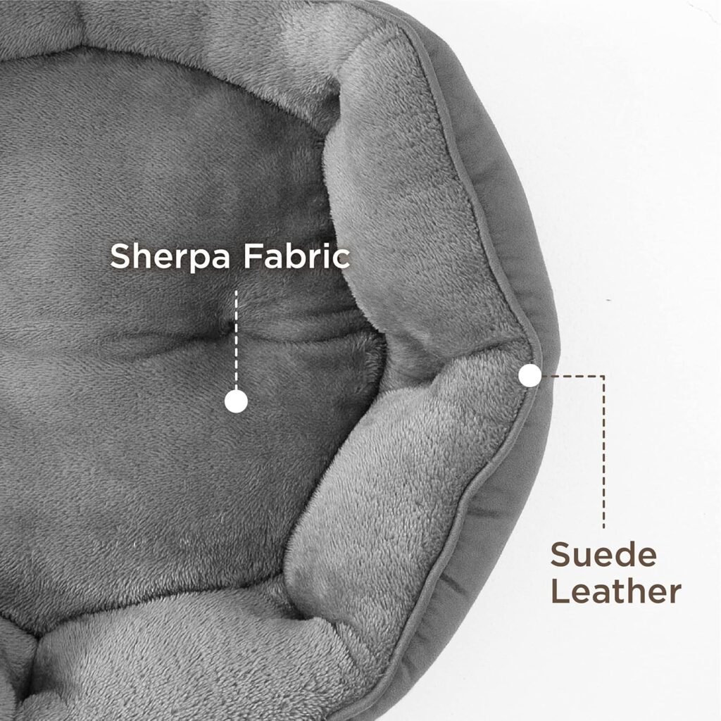 Bedsure Premium Waschbares Katzenbett – 51 x 48 x 15 cm, kuscheliges Doppel-Innenkissen, ideal für Katzen und kleine Hunde, Grau 2 91AIrVqu54L. AC SL1500 1 Hundeweltte Die besten Hundeprodukte & Haustierangebote