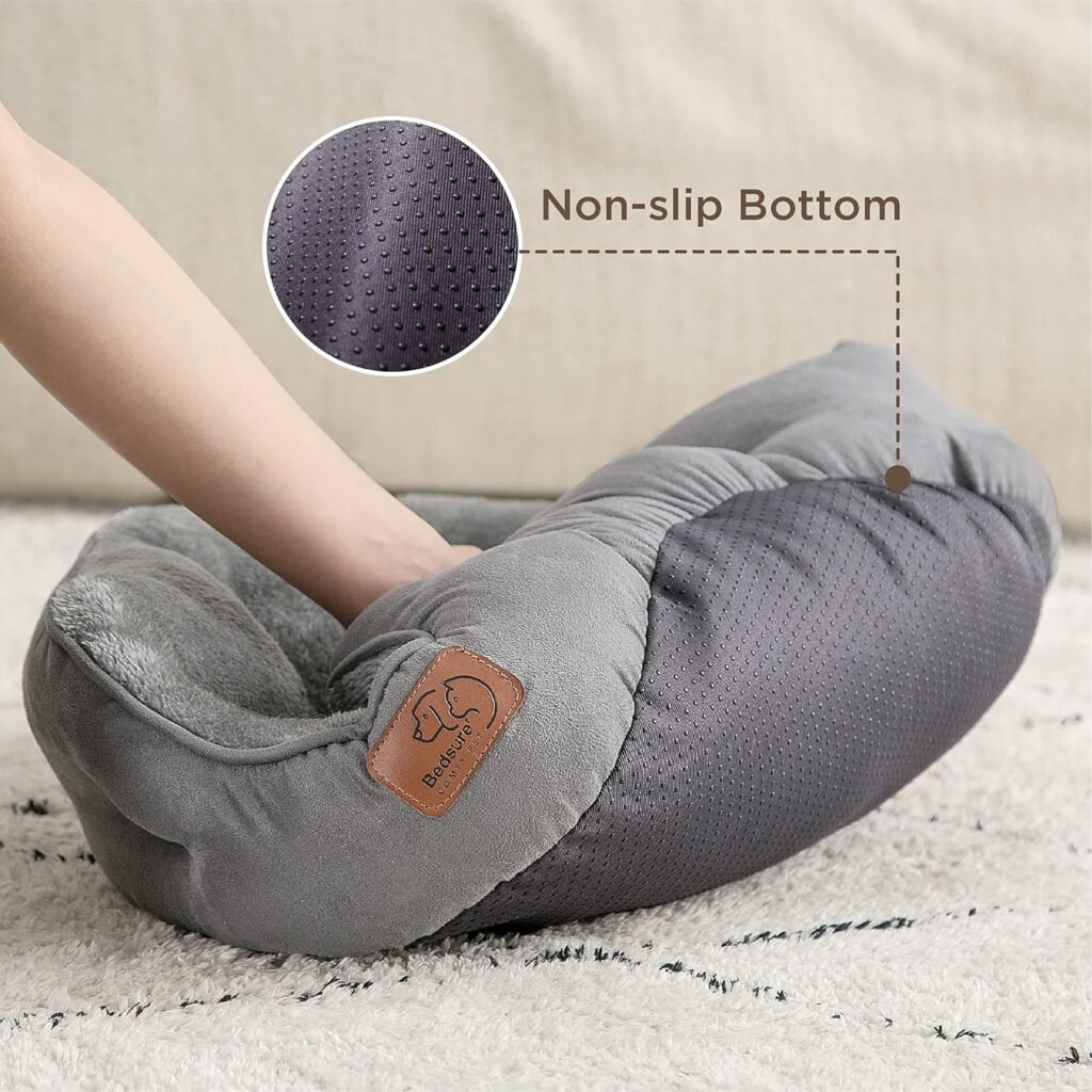 Bedsure Premium Waschbares Katzenbett – 51 x 48 x 15 cm, kuscheliges Doppel-Innenkissen, ideal für Katzen und kleine Hunde, Grau 4 91gj7IqyMiL. AC SL1500 1 Hundeweltte Die besten Hundeprodukte & Haustierangebote
